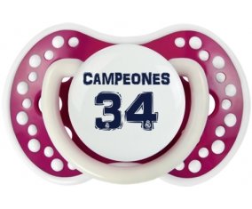 Real Madrid : Campeones 34 Liga design-1 : Fuchsia phosphorescente Tétine embout Lovi Dynamic