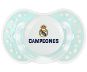 Real Madrid : Campeones 34 Liga design-2 : Retro-turquoise-lagon classique Tétine embout Lovi Dynamic