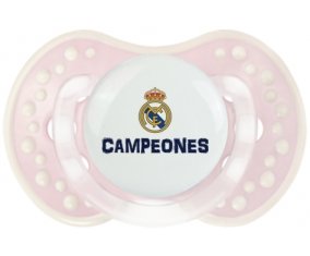 Real Madrid : Campeones 34 Liga design-2 : Retro-rose-tendre classique Tétine embout Lovi Dynamic