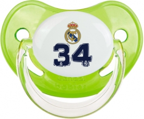 Real Madrid : Campeones 34 Liga design-3 : Vert classique Tétine embout physiologique