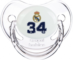 Real Madrid : Campeones 34 Liga design-3 : Transparent classique Tétine embout physiologique