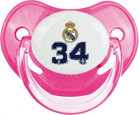 Real Madrid : Campeones 34 Liga design-3 : Rose classique Tétine embout physiologique