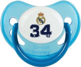 Real Madrid : Campeones 34 Liga design-3 : Bleue phosphorescente Tétine embout physiologique