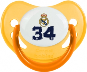 Real Madrid : Campeones 34 Liga design-3 : Jaune phosphorescente Tétine embout physiologique