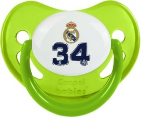 Real Madrid : Campeones 34 Liga design-3 : Vert phosphorescente Tétine embout physiologique