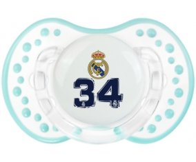 Real Madrid : Campeones 34 Liga design-3 : Retro-blanc-lagon classique Tétine embout Lovi Dynamic