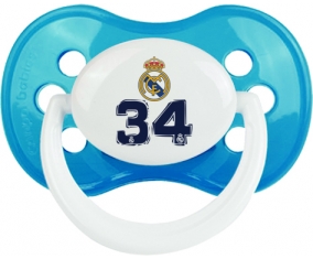 Real Madrid : Campeones 34 Liga design-3 : Cyan classique Tétine embout anatomique
