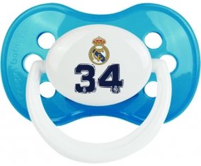 Real Madrid : Campeones 34 Liga design-3 : Cyan classique Tétine embout anatomique