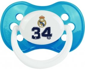 Real Madrid : Campeones 34 Liga design-3 : Cyan classique Tétine embout anatomique