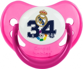 Real Madrid : Campeones 34 Liga design-4 : Rose phosphorescente Tétine embout physiologique