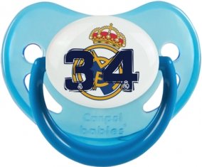 Real Madrid : Campeones 34 Liga design-5 : Bleue phosphorescente Tétine embout physiologique