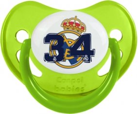 Real Madrid : Campeones 34 Liga design-5 : Vert phosphorescente Tétine embout physiologique