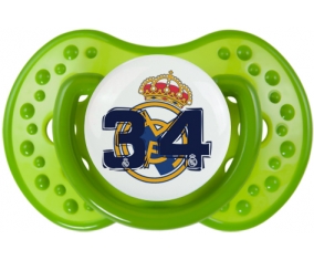 Real Madrid : Campeones 34 Liga design-5 : Vert classique Tétine embout Lovi Dynamic
