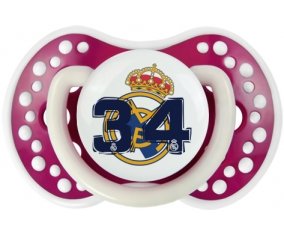 Real Madrid : Campeones 34 Liga design-5 : Fuchsia phosphorescente Tétine embout Lovi Dynamic