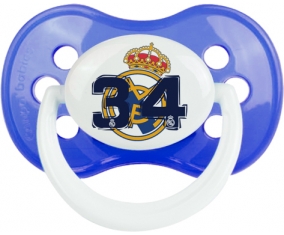 Real Madrid : Campeones 34 Liga design-5 : Bleu classique Tétine embout anatomique
