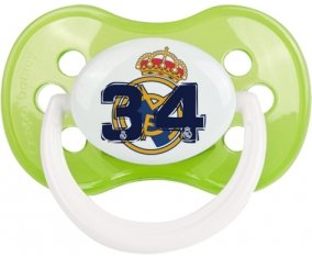 Real Madrid : Campeones 34 Liga design-5 : Vert classique Tétine embout anatomique