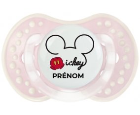 Disney Mickey short avec prénom : Retro-rose-tendre classique Tétine embout Lovi Dynamic