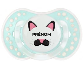 Chatte rose avec prénom : Retro-turquoise-lagon classique Tétine embout Lovi Dynamic