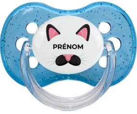 Chatte rose avec prénom : Sucette Cerise personnalisée