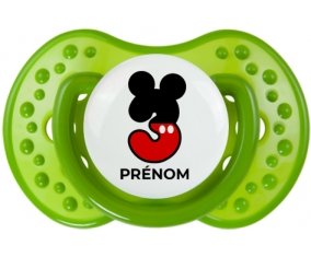 Disney Mickey Numéro 3 avec prénom : Sucette LOVI Dynamic personnalisée