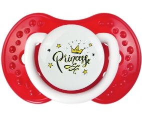 Couronne jaune étoile princesse design-1 : Blanc-rouge classique Tétine embout Lovi Dynamic