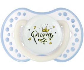 Couronne jaune étoile princesse design-1 : Blanc-cyan classique Tétine embout Lovi Dynamic