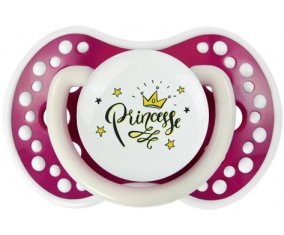 Couronne jaune étoile princesse design-1 : Fuchsia phosphorescente Tétine embout Lovi Dynamic