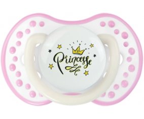 Couronne jaune étoile princesse design-1 : Blanc-rose phosphorescente Tétine embout Lovi Dynamic