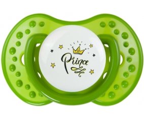 Couronne jaune étoile prince design-1 : Sucette LOVI Dynamic personnalisée
