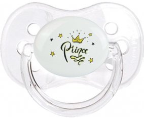 Couronne jaune étoile prince design-1 : Transparent classique Tétine embout cerise