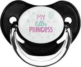 My little princess design-1 : Noir classique Tétine embout physiologique
