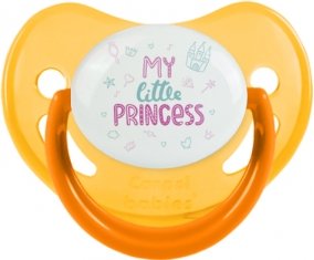 My little princess design-1 : Jaune phosphorescente Tétine embout physiologique