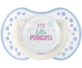 My little princess design-1 : Blanc-cyan classique Tétine embout Lovi Dynamic