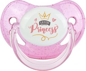 My little princess design-2 : Rose à paillette Tétine embout physiologique