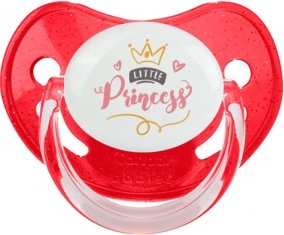 My little princess design-2 : Rouge à paillette Tétine embout physiologique