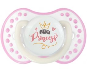 My little princess design-2 : Blanc-rose phosphorescente Tétine embout Lovi Dynamic