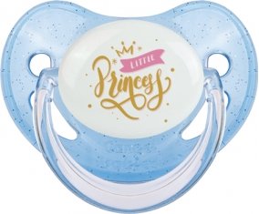 My little princess design-3 : Bleue à paillette Tétine embout physiologique
