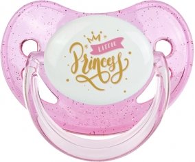 My little princess design-3 : Rose à paillette Tétine embout physiologique