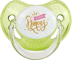My little princess design-3 : Vert à paillette Tétine embout physiologique