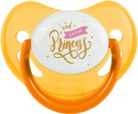 My little princess design-3 : Jaune phosphorescente Tétine embout physiologique