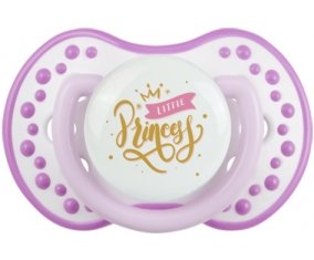 My little princess design-3 : Blanc-mauve classique Tétine embout Lovi Dynamic