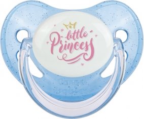 My little princess design-4 : Bleue à paillette Tétine embout physiologique