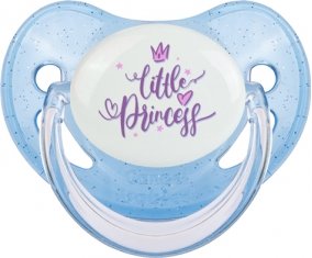 My little princess design-5 : Bleue à paillette Tétine embout physiologique