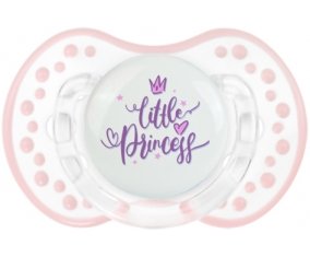 My little princess design-5 : Retro-blanc-rose-tendre classique Tétine embout Lovi Dynamic