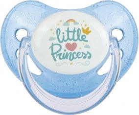 My little princess design-6 : Bleue à paillette Tétine embout physiologique