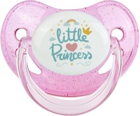 My little princess design-6 : Rose à paillette Tétine embout physiologique