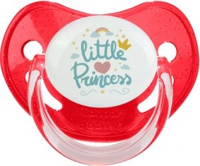 My little princess design-6 : Rouge à paillette Tétine embout physiologique