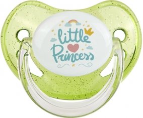 My little princess design-6 : Vert à paillette Tétine embout physiologique