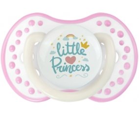 My little princess design-6 : Blanc-rose phosphorescente Tétine embout Lovi Dynamic