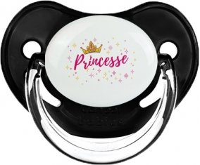 Couronne jaune princesse : Noir classique Tétine embout physiologique